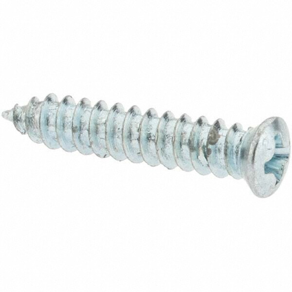 Sheet Metal Screw: #10, Flat, Oval & Pan Head, Phillips