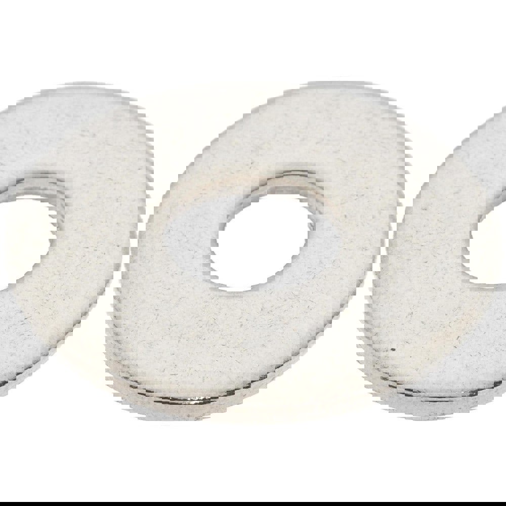 M8 Screw Fender Flat Washer: Grade 18-8 Stainless Steel, Plain Finish