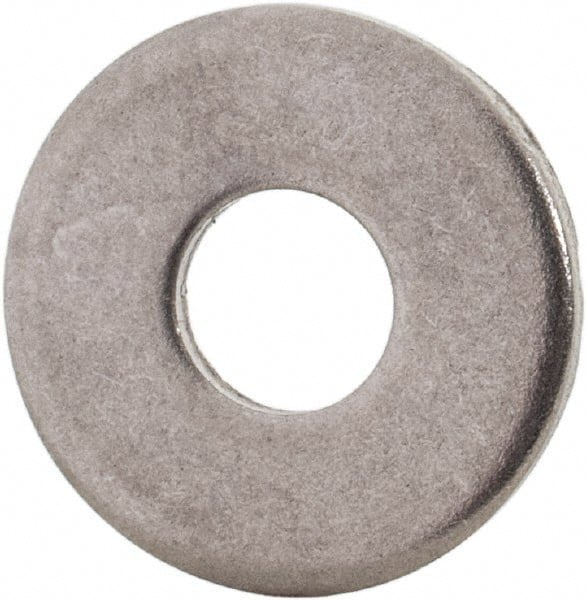 M4 Screw Fender Flat Washer: Grade 316 Stainless Steel, Plain Finish