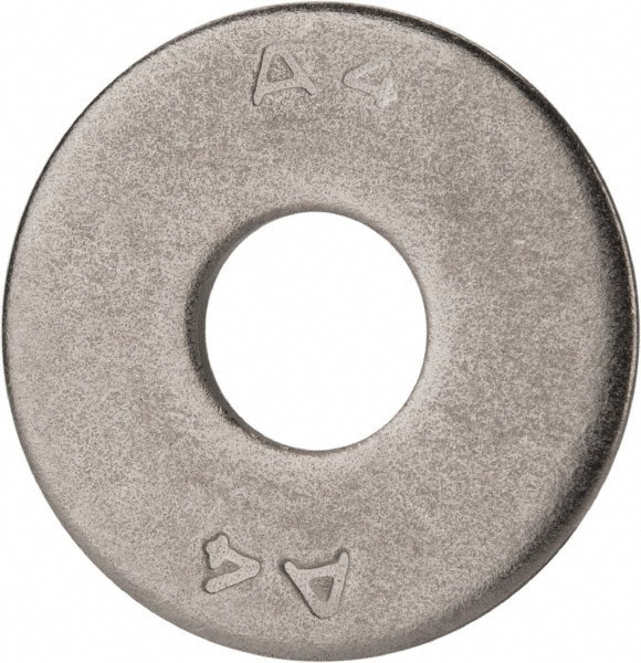 M12 Screw Fend Flat Washer: Grade 316 Stainless Steel, Plain Finish