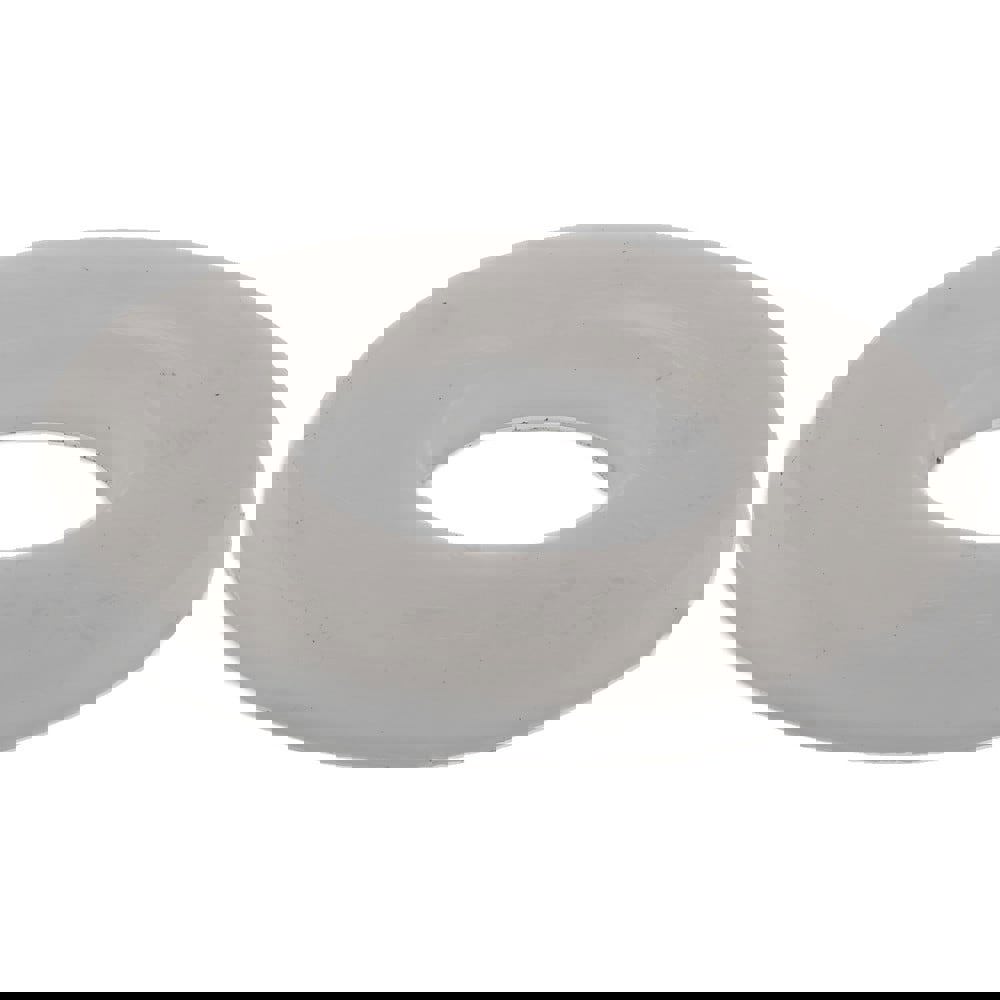 1/4 in Screw Standard Flat Washer: Nylon, Plain Finish