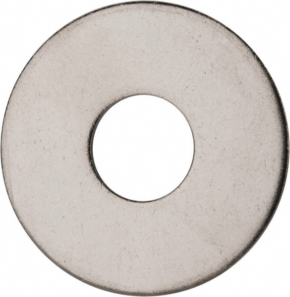 M20 Screw Fender Flat Washer: Grade 18-8 Stainless Steel, Plain Finish