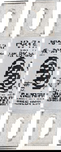 Flush End Fast-Acting Fuse: 175 A, 3-1/8