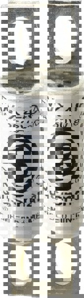 Flush End Fast-Acting Fuse: 40 A, 3-3/16