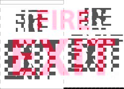 Fire Exit, Plastic Fire Sign