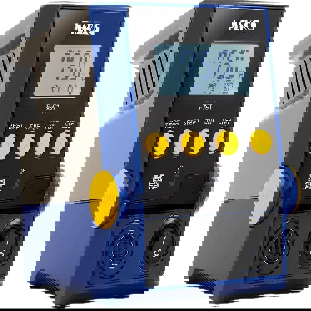 Soldering Stations; Station Type: Solder ; Power Rating: 100 W ; Power Range/Watts: 100W ; Material: Plastic ; Application: Soldering ; Features: 15 Degree Tilt; Hakko Control Software; Stackable; Large LCD Panel