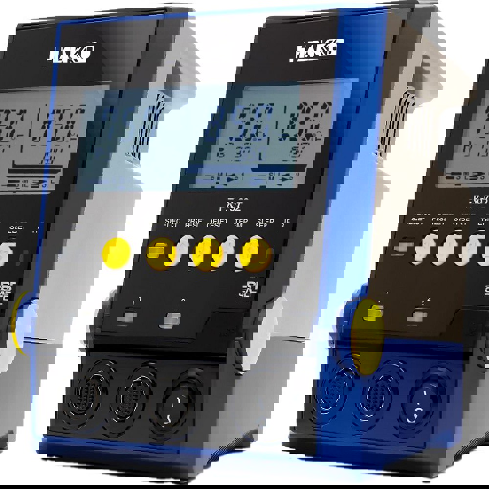 Soldering Stations; Station Type: Dual Port Solder ; Power Rating: 200 W ; Power Range/Watts: 100W ; Material: Plastic ; Application: Soldering ; Features: 8 Different Handpieces Available; Wireless IR Offsetting; Hakko Control Software