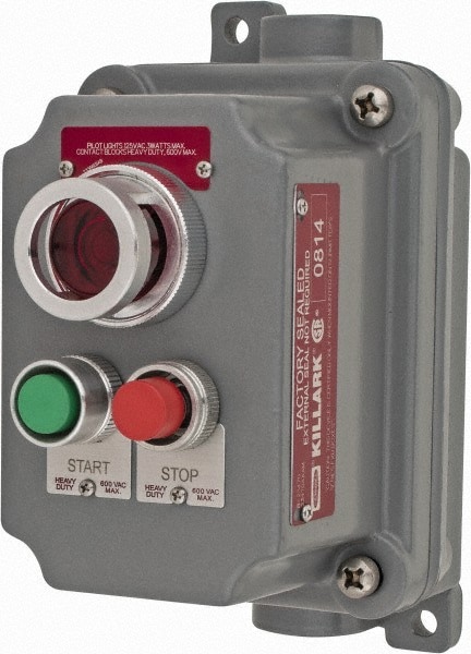 Push-Button Control Station: Momentary, NO/NC, Start & Stop