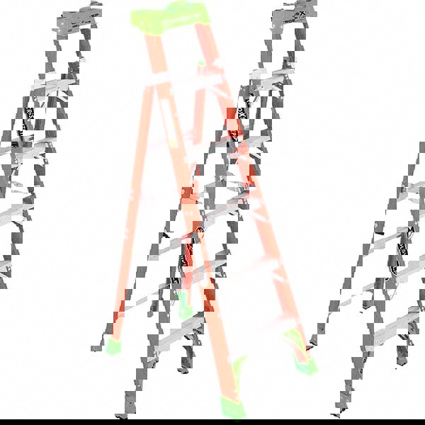 5-Step Fiberglass Step Ladder: Type IA, 6' High