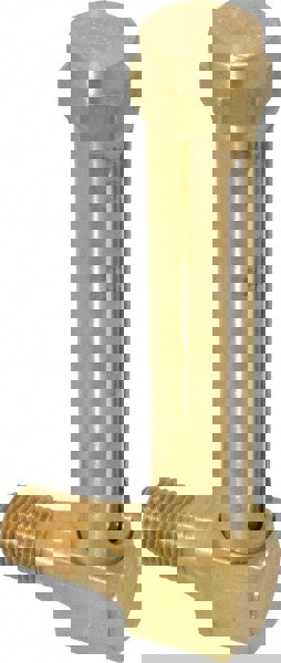 2-3/4 Inch Long Sight, 1/4 Inch Thread Size, Buna-N Seal Short Elbow, Vented Oil-Level Indicators and Gauge