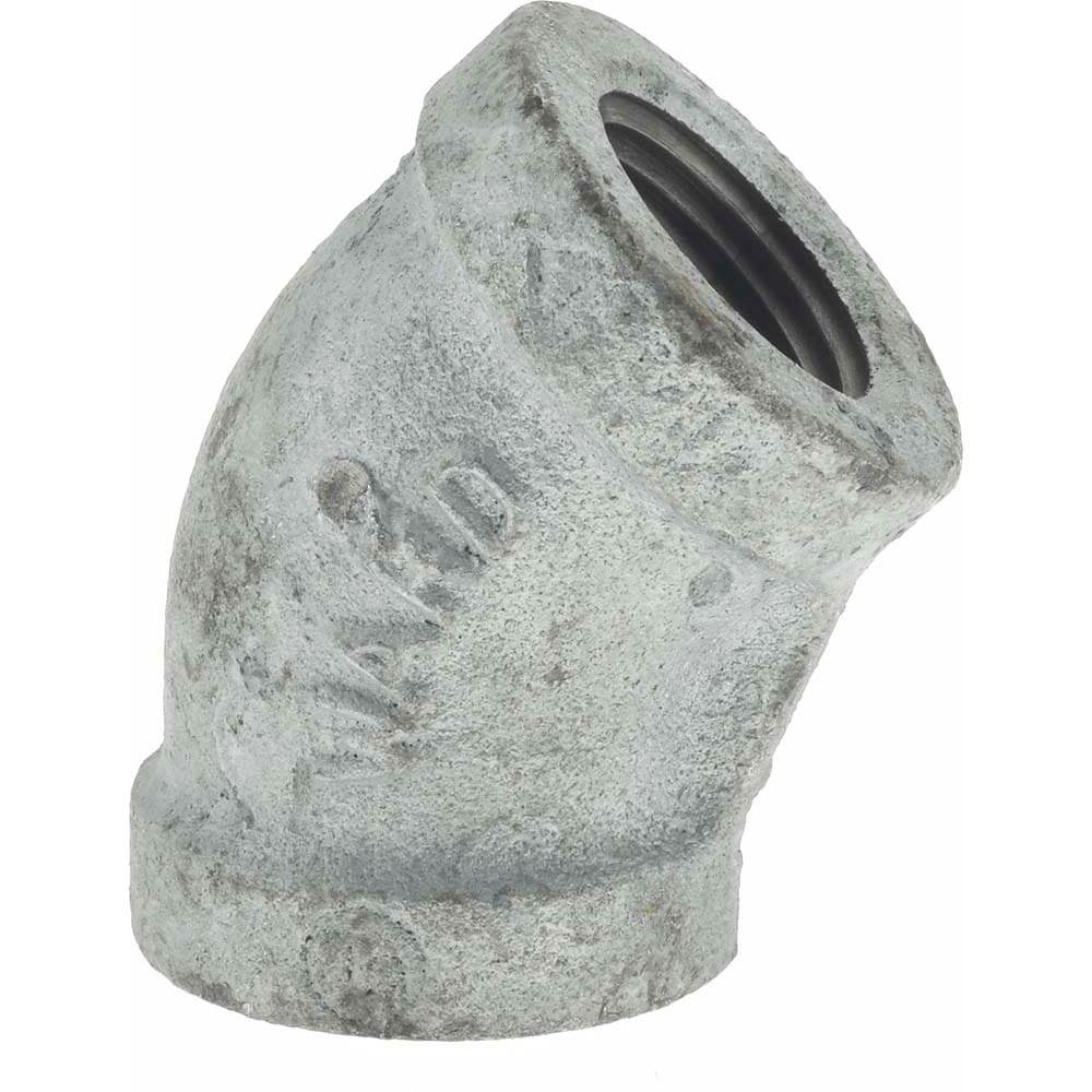 Malleable Iron Pipe 45 &deg; Elbow: 1/2