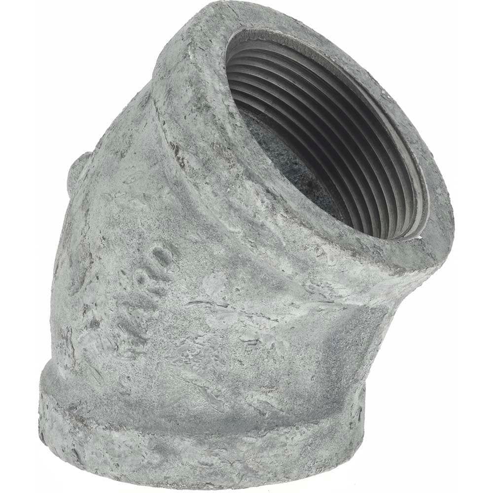 Malleable Iron Pipe 45 &deg; Elbow: 1-1/2