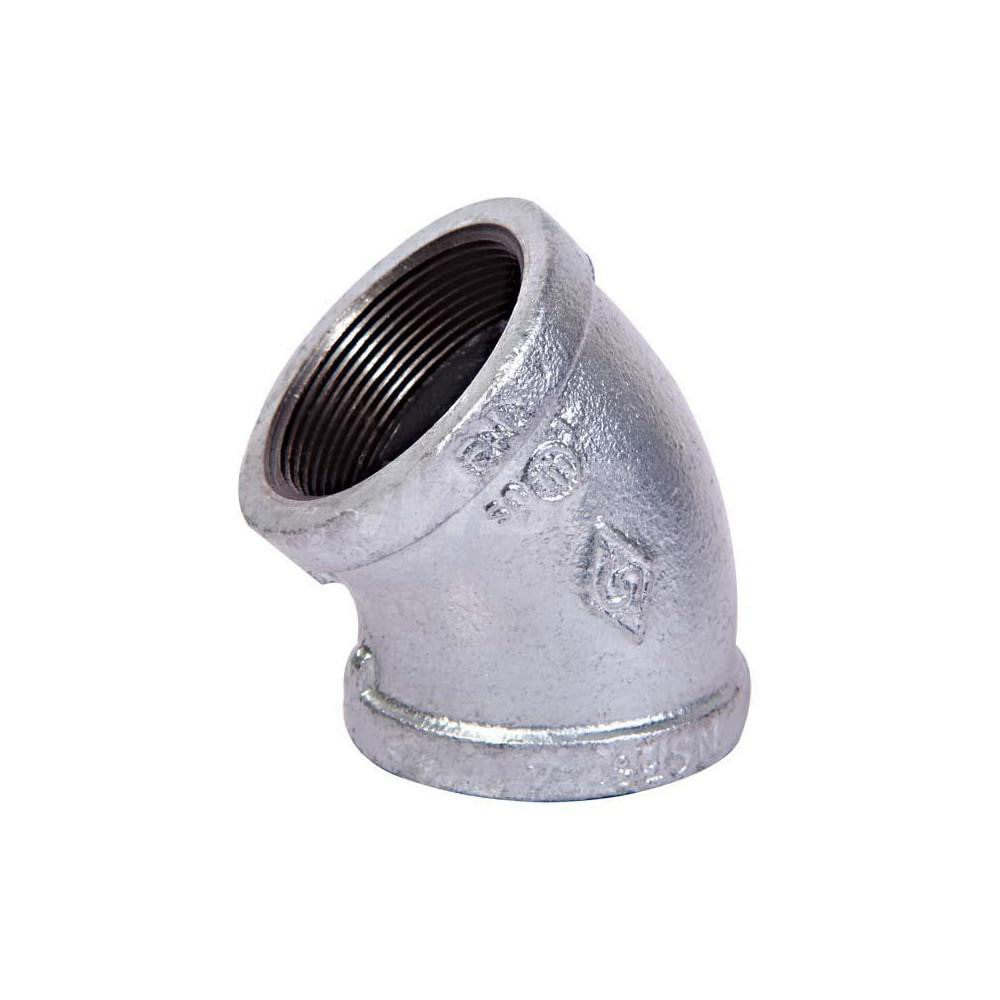 Malleable Iron Pipe 45 &deg; Elbow: 1/4
