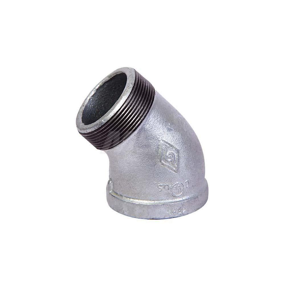 Malleable Iron Pipe 45 &deg; Street Elbow: 1-1/2
