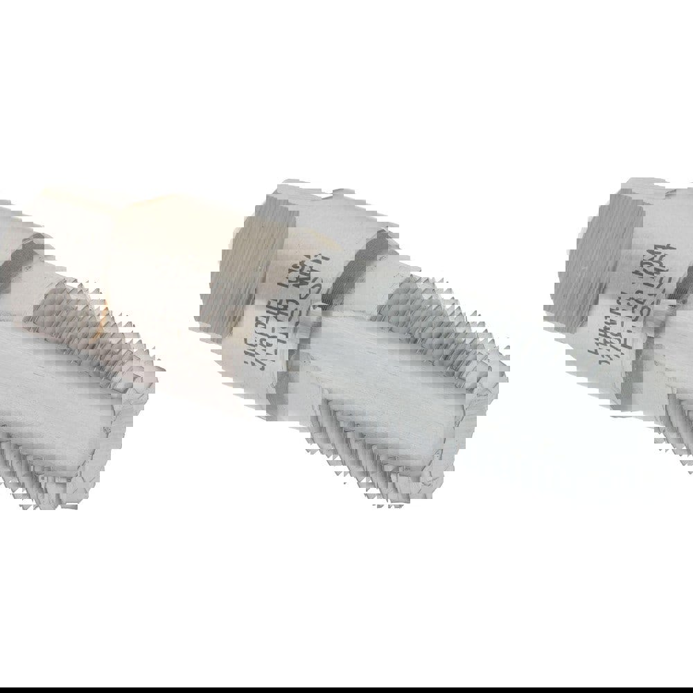 Standard Pipe Tap: 3/8-18, NPT, 4 Flutes, High Speed Steel, Chrome Finish