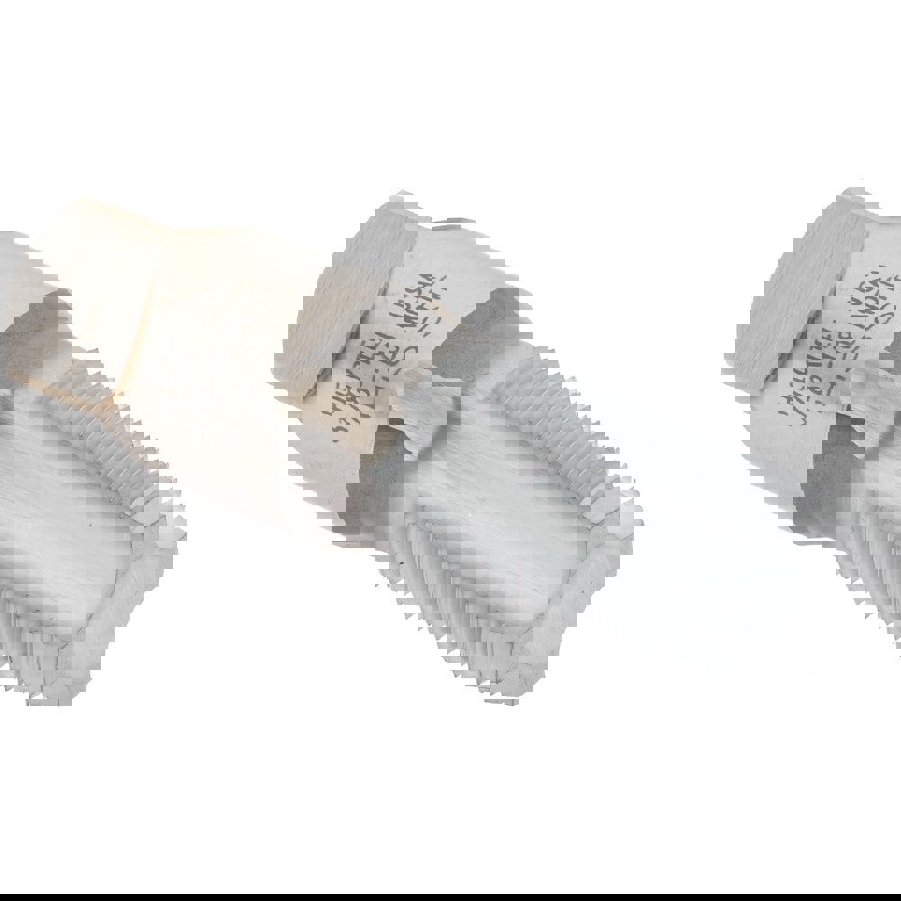 Standard Pipe Tap: 3/8-18, NPTF, 4 Flutes, High Speed Steel, Chrome Finish