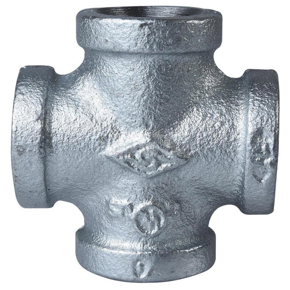 Malleable Iron Pipe Cross: 1/2