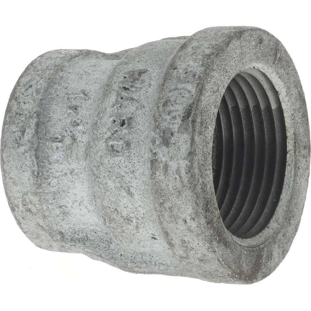 Malleable Iron Pipe Reducing Coupling: 1 x 3/4