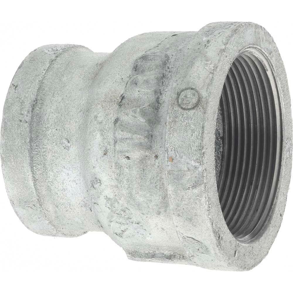 Malleable Iron Pipe Reducing Coupling: 2 x 1-1/2