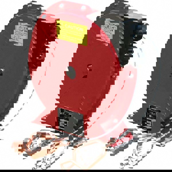 Grounding Reels; Cable Type: Stranded ; Cable Length (Meters): 15 ; Cable Length (Feet): 50 ; Cable Material: Steel ; Reel Drive Type: Spring Driven ; Reel Color: Red