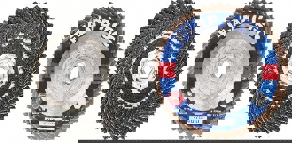 Flap Disc: 5/8-11 Hole, 36 Grit, Zirconia Alumina