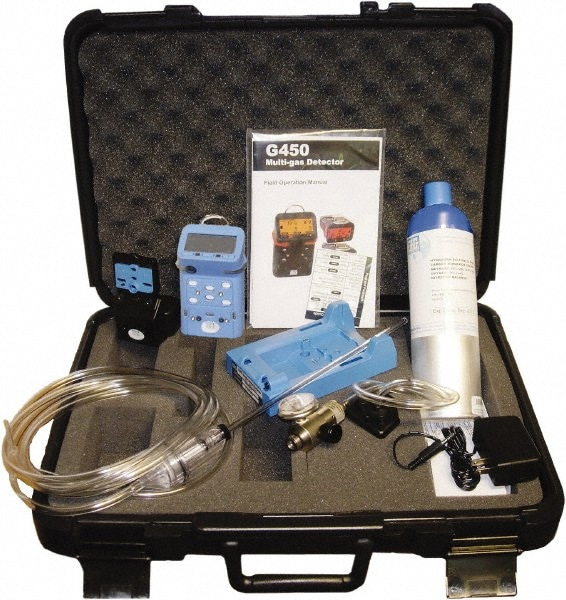 Multi-Gas Detector: LEL, Methane & Oxygen, Audible, Vibration & Visual Signal, LCD