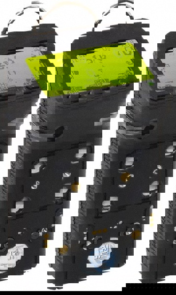 Multi-Gas Detector: Carbon Monoxide, Combustible, Hydrogen Sulfide & Oxygen, Audible & Visual Signal, LCD