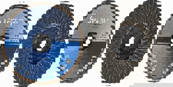 Flap Disc: 120 Grit, Zirconia Alumina, Type 27