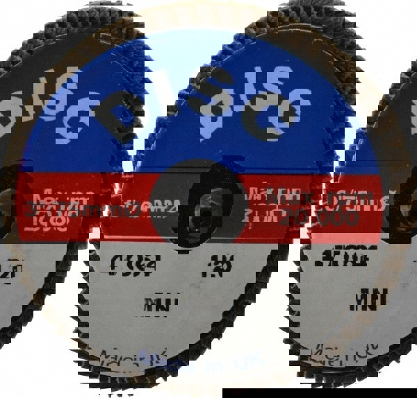 Flap Disc: 120 Grit, Zirconia Alumina, Type 27