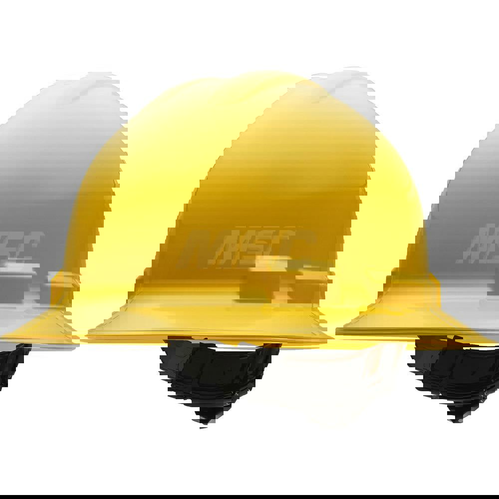 Hard Hat: Impact Resistant & Water Resistant, Full Brim, Class E & G, 4-Point Suspension