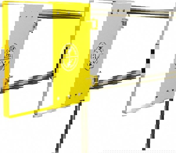 Powder Coated Carbon Steel Self Closing Rail Safety Gate