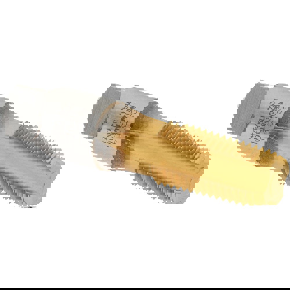 Standard Pipe Tap: 1/4-18, NPT, 4 Flutes, High Speed Steel, TiN Finish