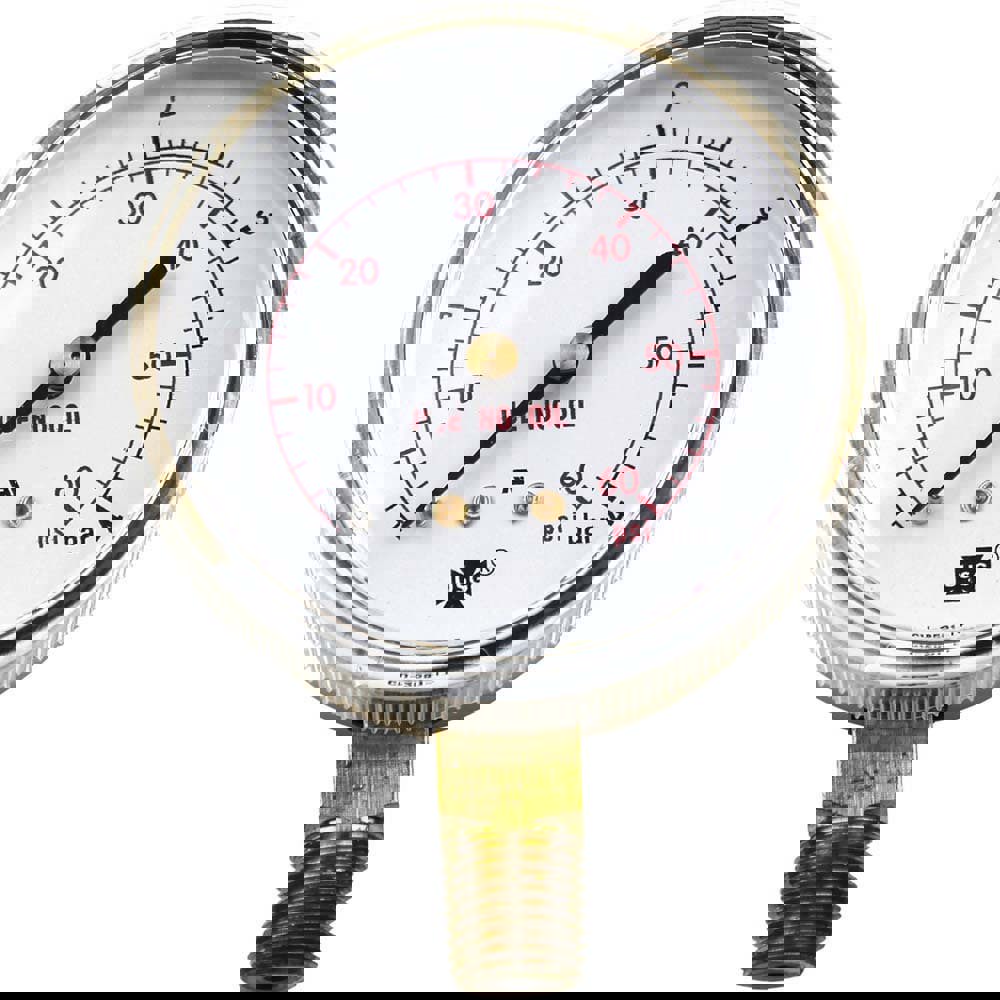 Brass Pressure Gauge, 1/4