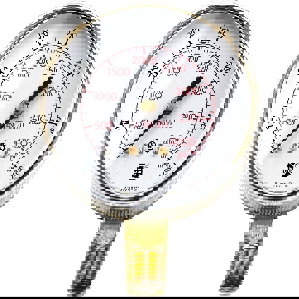 Brass Pressure Gauge, 1/4