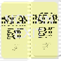 Not an Exit, Plastic Exit Sign