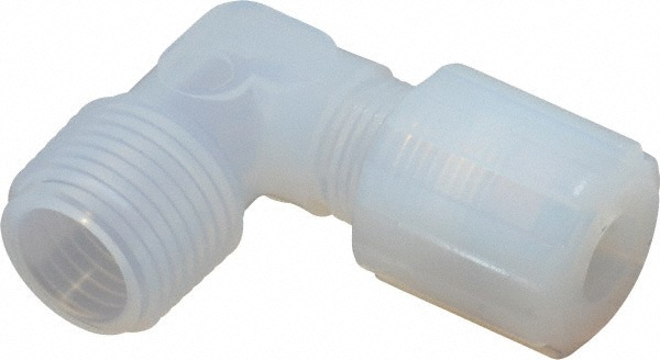 Compression Tube Male Adapter Elbow: 3/8