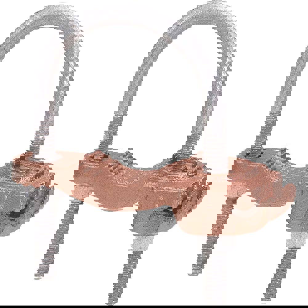 Grounding Clamps; Clamp Type: Grounding Clamp ; Compatible Rod Diameter (Inch): 8 ; Maximum Compatible Pipe Size (Inch): 8 ; Compatible Wire Size (AWG): 4-4/0 ; Overall Length (Decimal Inch): 1-3/4 ; Material: Copper Alloy