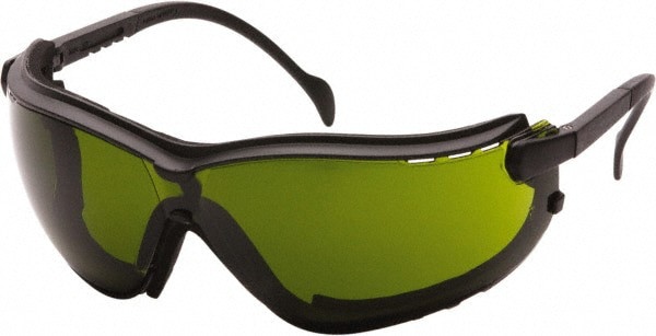Safety Goggles: Impact, Anti-Fog & Scratch-Resistant, Green Polycarbonate Lenses