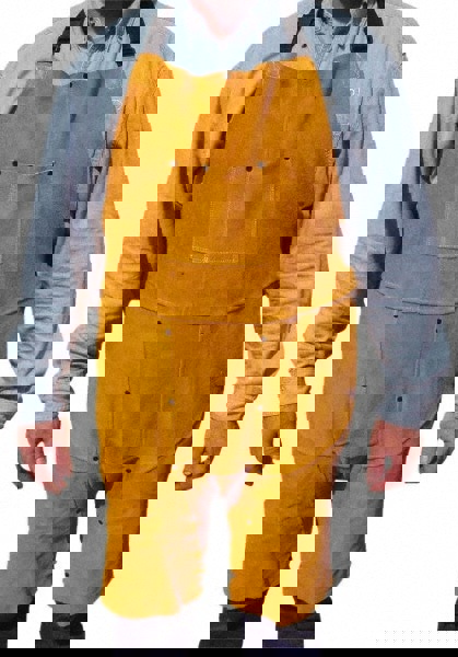 Split Leg Apron: 11 oz, Leather