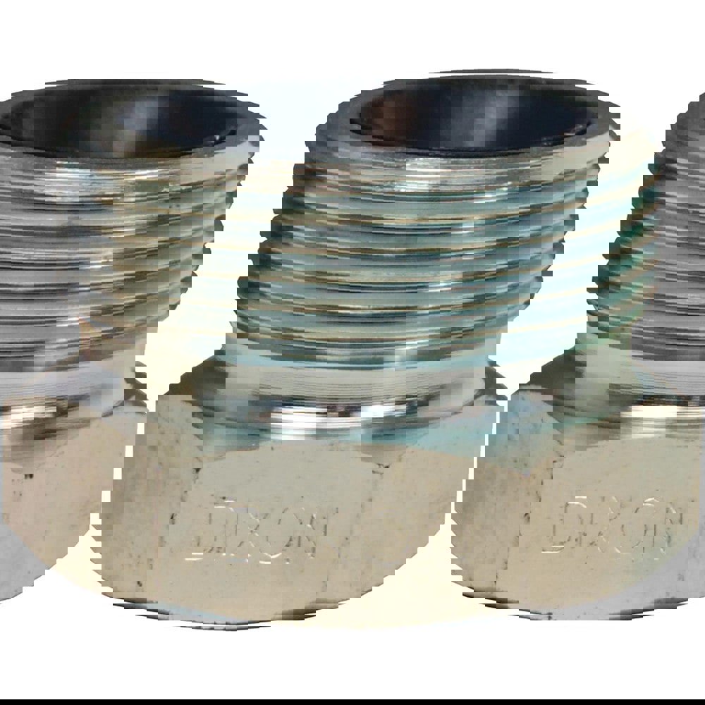 Ground Joint Hose Couplings; Thread Type: FNPT x MNPSM ; Thread Size: 3-8; 4-8 ; Type: Spud ; Material: Plated Iron ; Size: 3 in ; Style: Female Spud