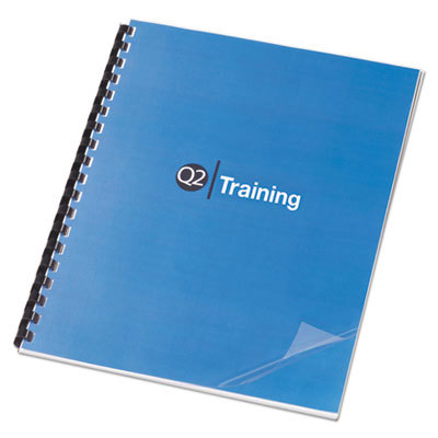 Portfolios, Report Covers & Pocket Binders; Color: Clear ; Product Type: Binding System Cover ; Overall Width: 8.5in ; Overall Length: 11in ; Material: Plastic ; UNSPSC Code: 0044103502
