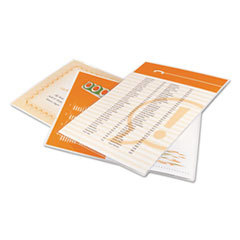 100 Piece, 3 mil Thick, Letter Size Gloss Finish Plastic Pouch