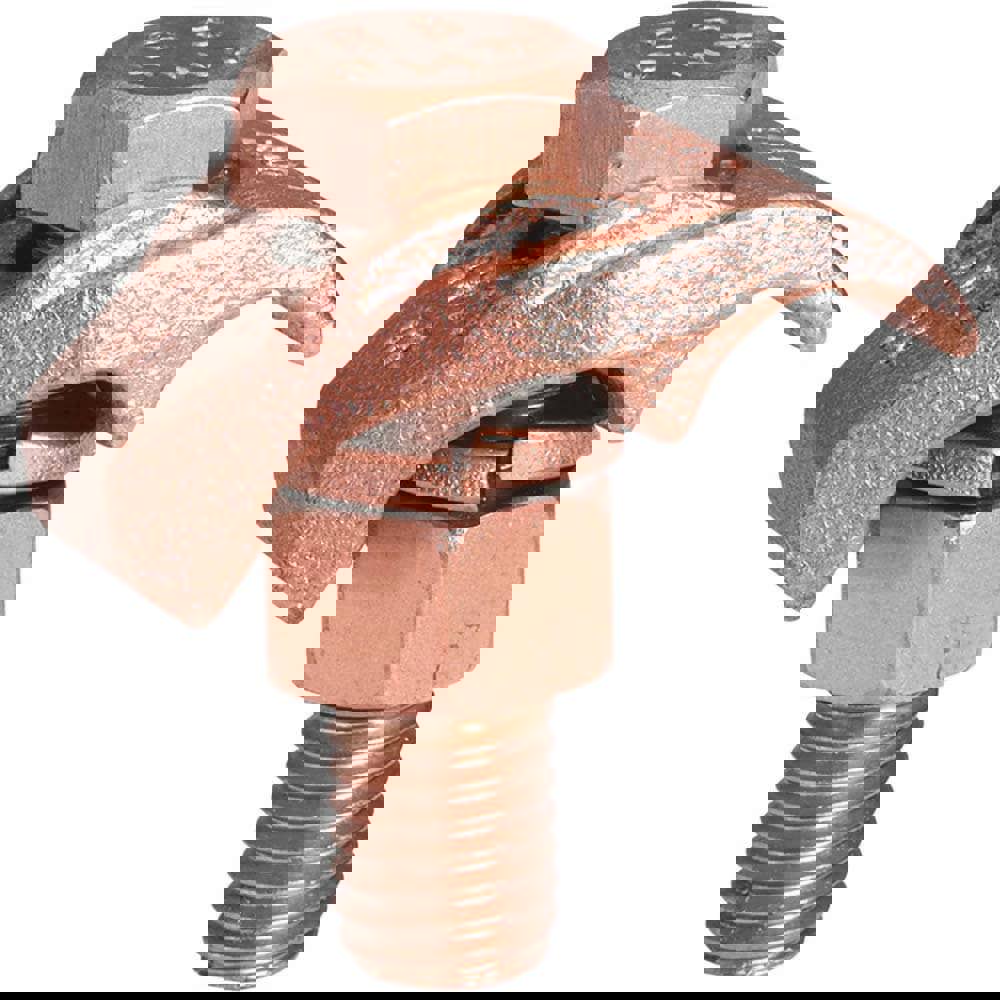 Grounding Clamps; Clamp Type: Grounding Clamp ; Compatible Wire Size (AWG): 4-2/0 ; Overall Length (Decimal Inch): 0.94 ; Material: Copper Alloy ; Standards Met: EU RoHS Indicator; RoHS EX Compliant; UL 467; UL Listed Direct Burial ; UNSPSC Code: 39121700