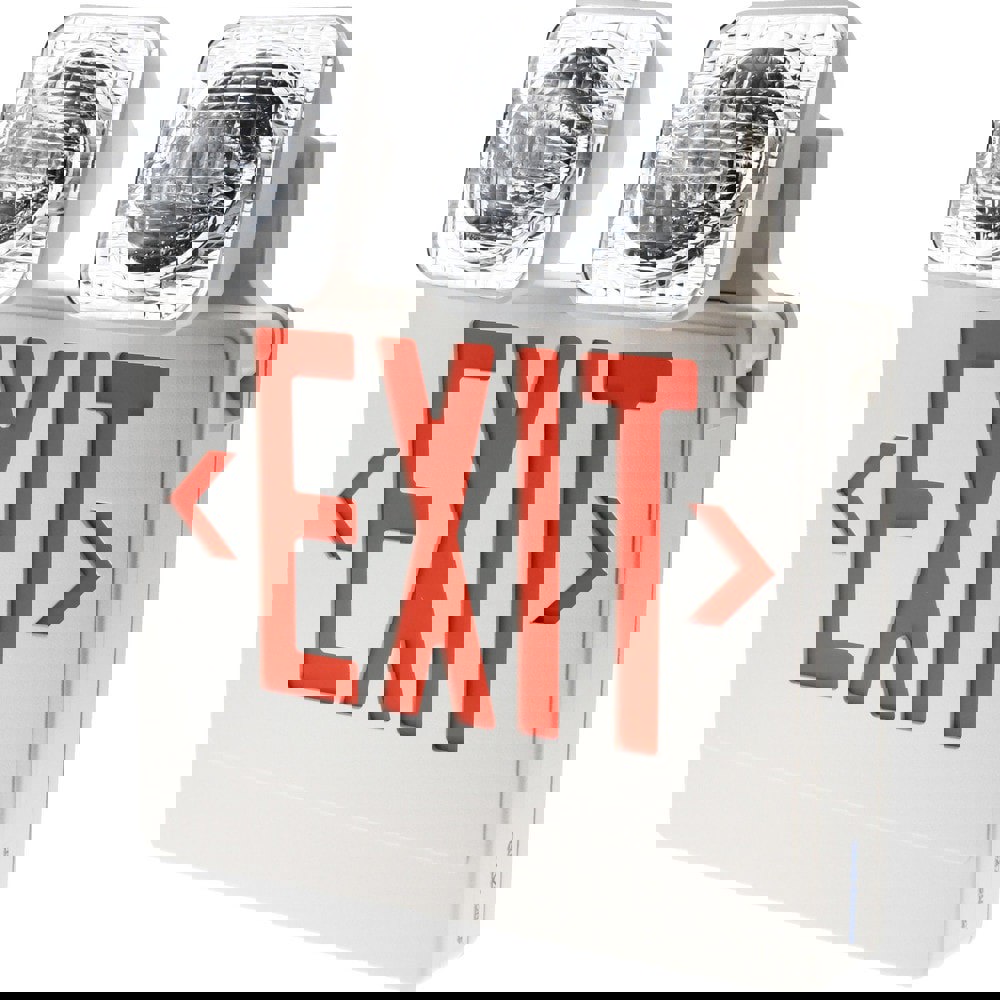 1 Face Ceiling & Wall Mount LED Combination Exit Signs