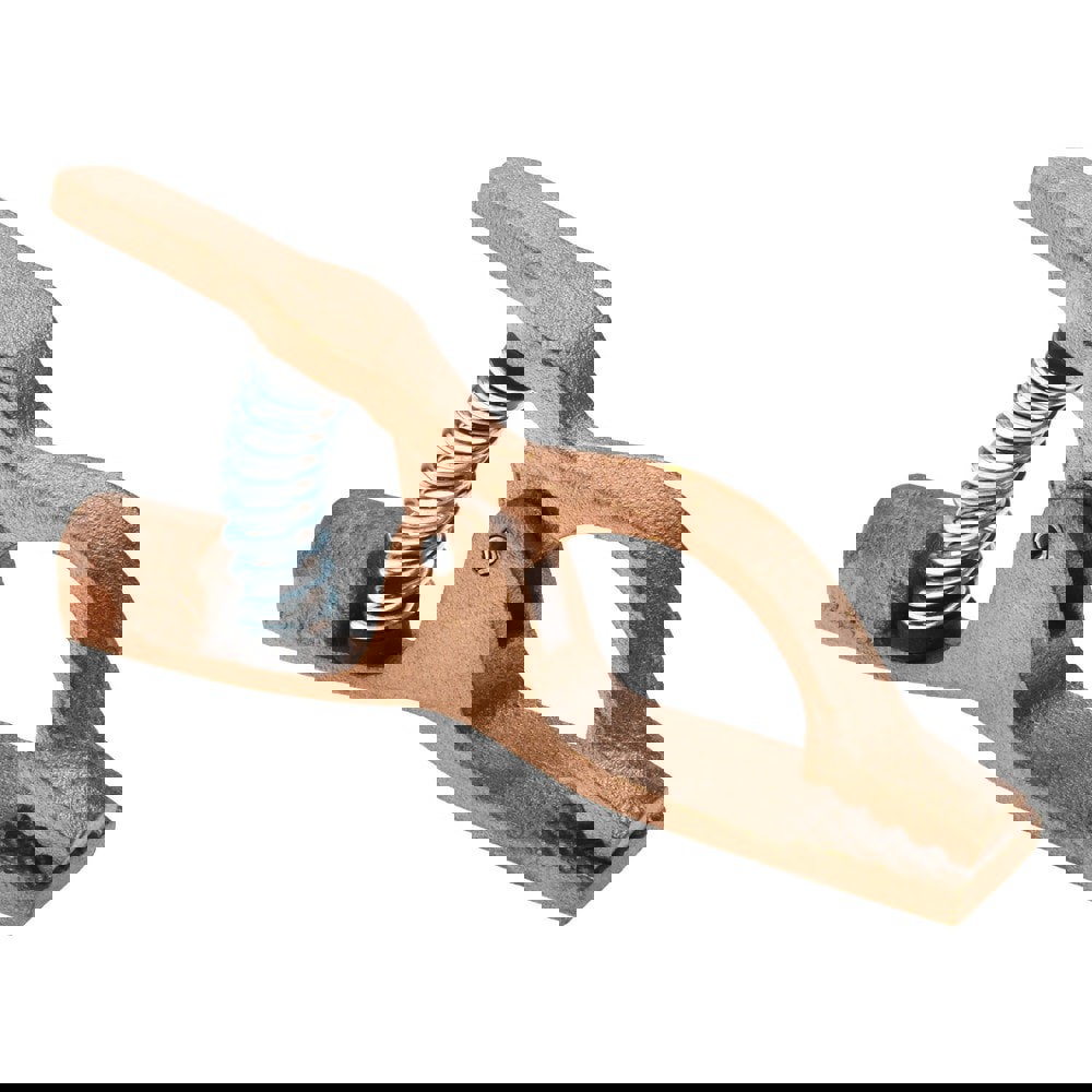 1 Inch Jaw Opening, 3-1/2 Inch Jaw Depth, 300 Amp Rating, Copper Alloy Flat Jaw Welding Ground Clamp