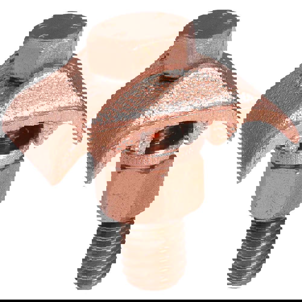 Grounding Clamps; Clamp Type: Grounding Clamp ; Compatible Wire Size (AWG): 4-2/0 ; Overall Length (Decimal Inch): 1 ; Material: Copper Alloy ; Standards Met: EU RoHS Indicator; RoHS EX Compliant; UL 467; UL Listed Direct Burial