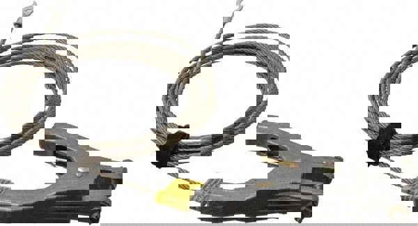 19 AWG, 10 Ft., Hand Clamp, Terminal, Grounding Cable with Clamps