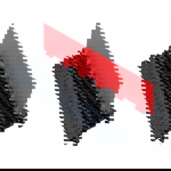 Floor Cable Cover: Polyurethane, 3 Channels, 3/4