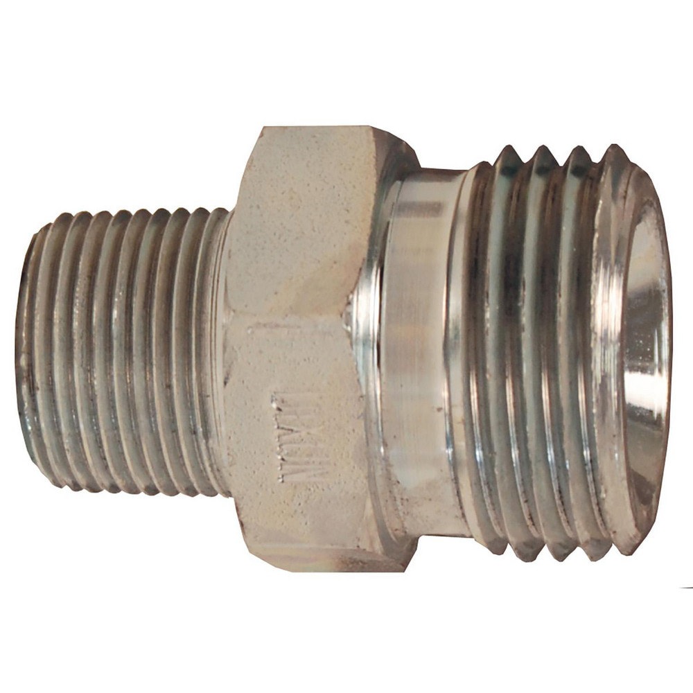 Ground Joint Hose Couplings; Thread Type: MNPT x UN ; Thread Size: 1; 1-3/4 ; Type: Spud ; Material: Plated Steel ; Size: 1 in ; Style: Male Spud