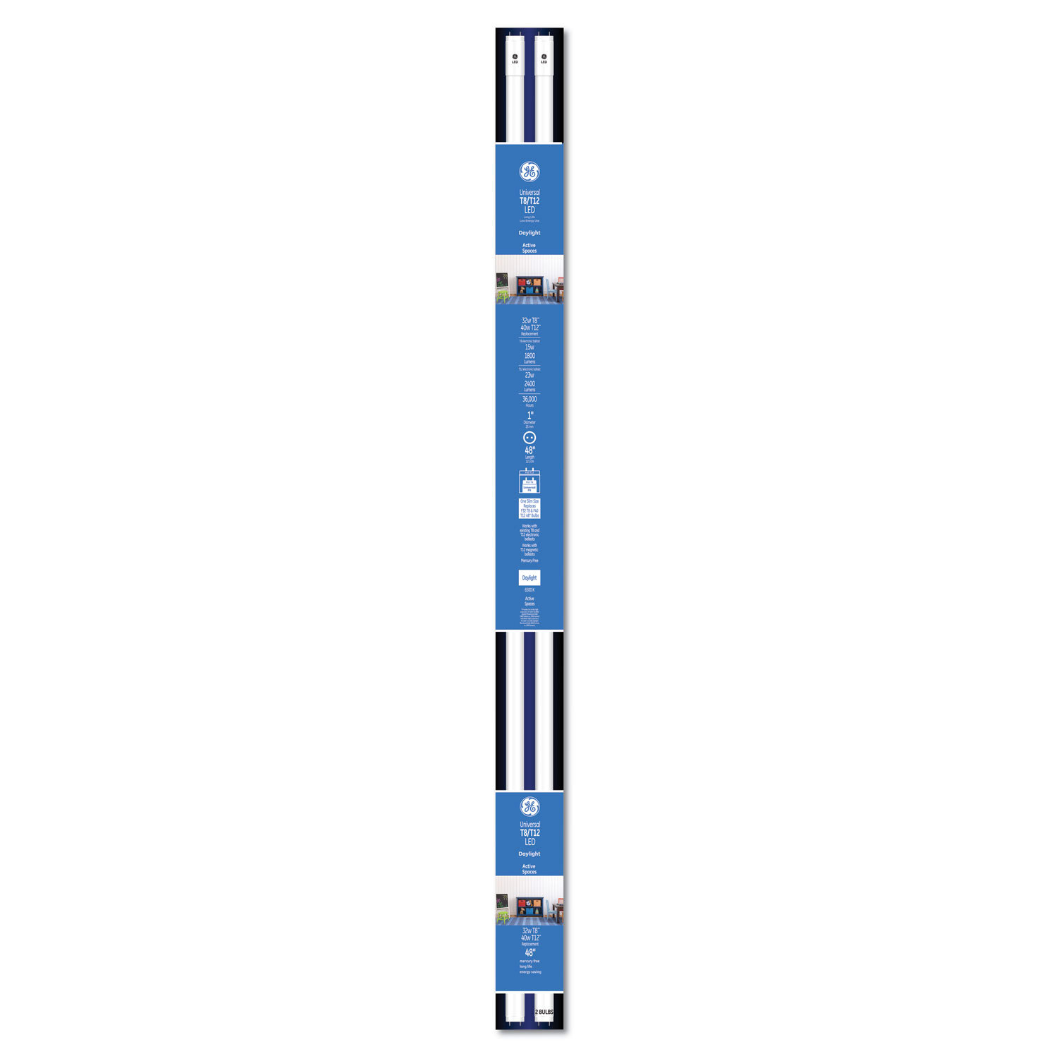 BULB,GE 4000K 11W LED T8